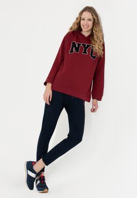 Kadın Vişne Sweatshirt - 50255511028