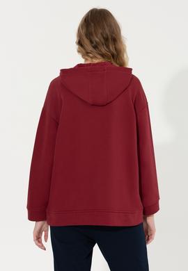 Kadın Vişne Sweatshirt - 50255511028