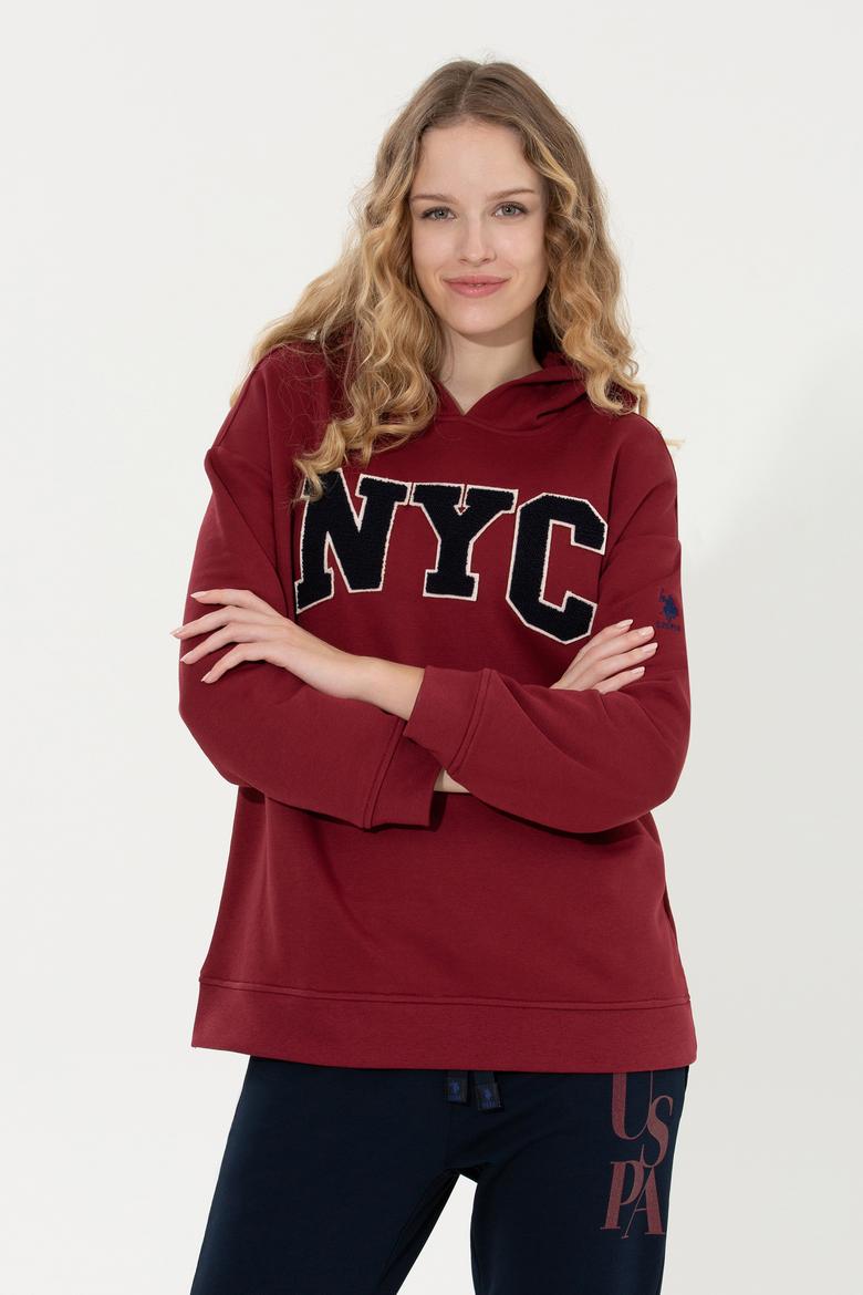 Kadın Vişne Sweatshirt - 50255511028