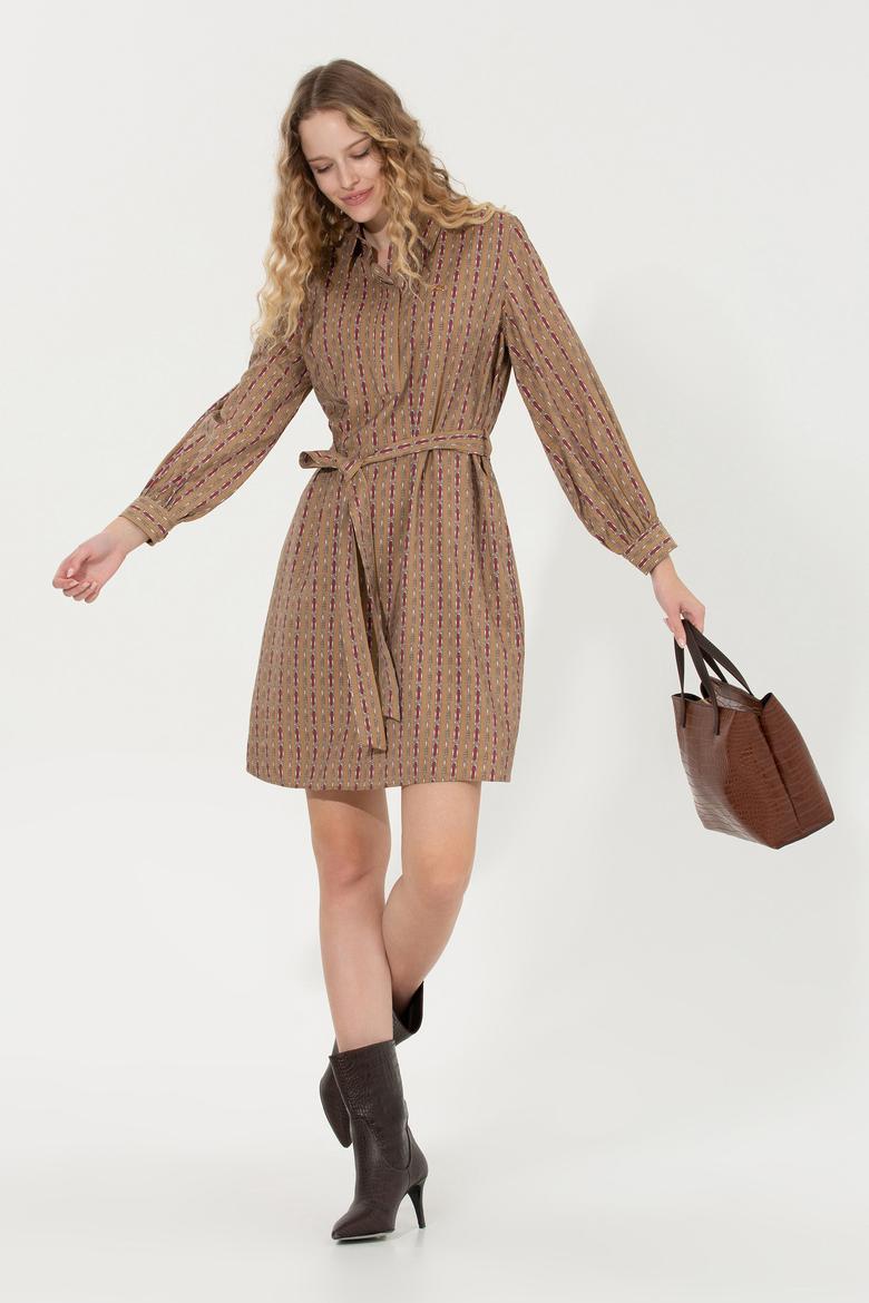 Kadın Camel Dokuma Elbise - 50253651004