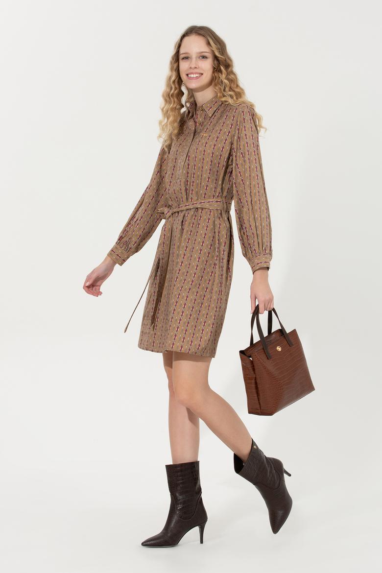 Kadın Camel Dokuma Elbise - 50253651004