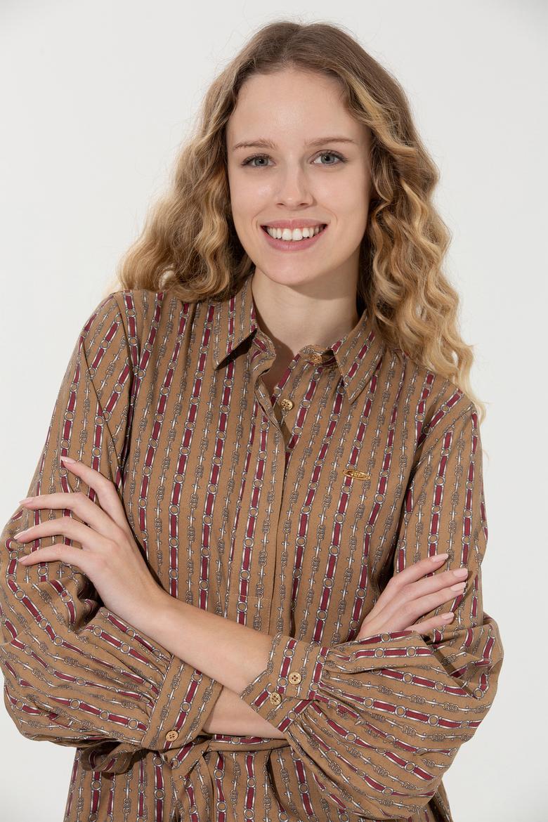 Kadın Camel Dokuma Elbise - 50253651004