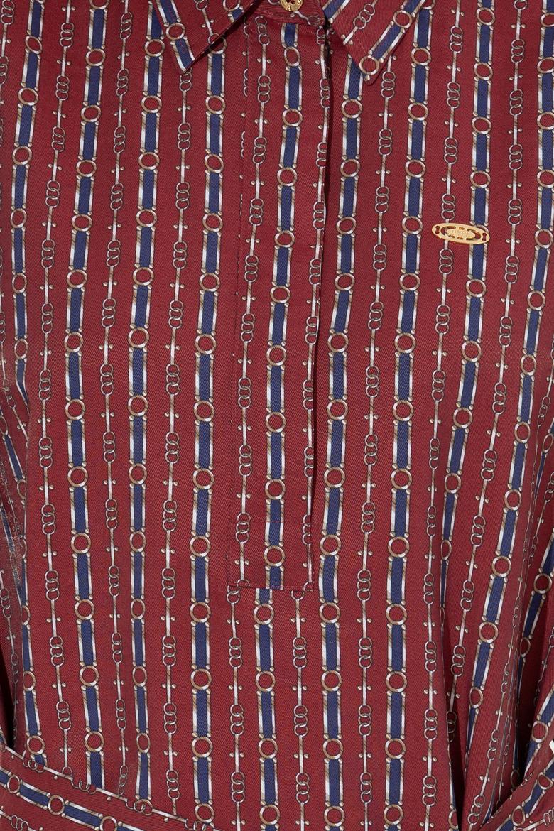 Kadın Vişne Dokuma Elbise - 50253651013