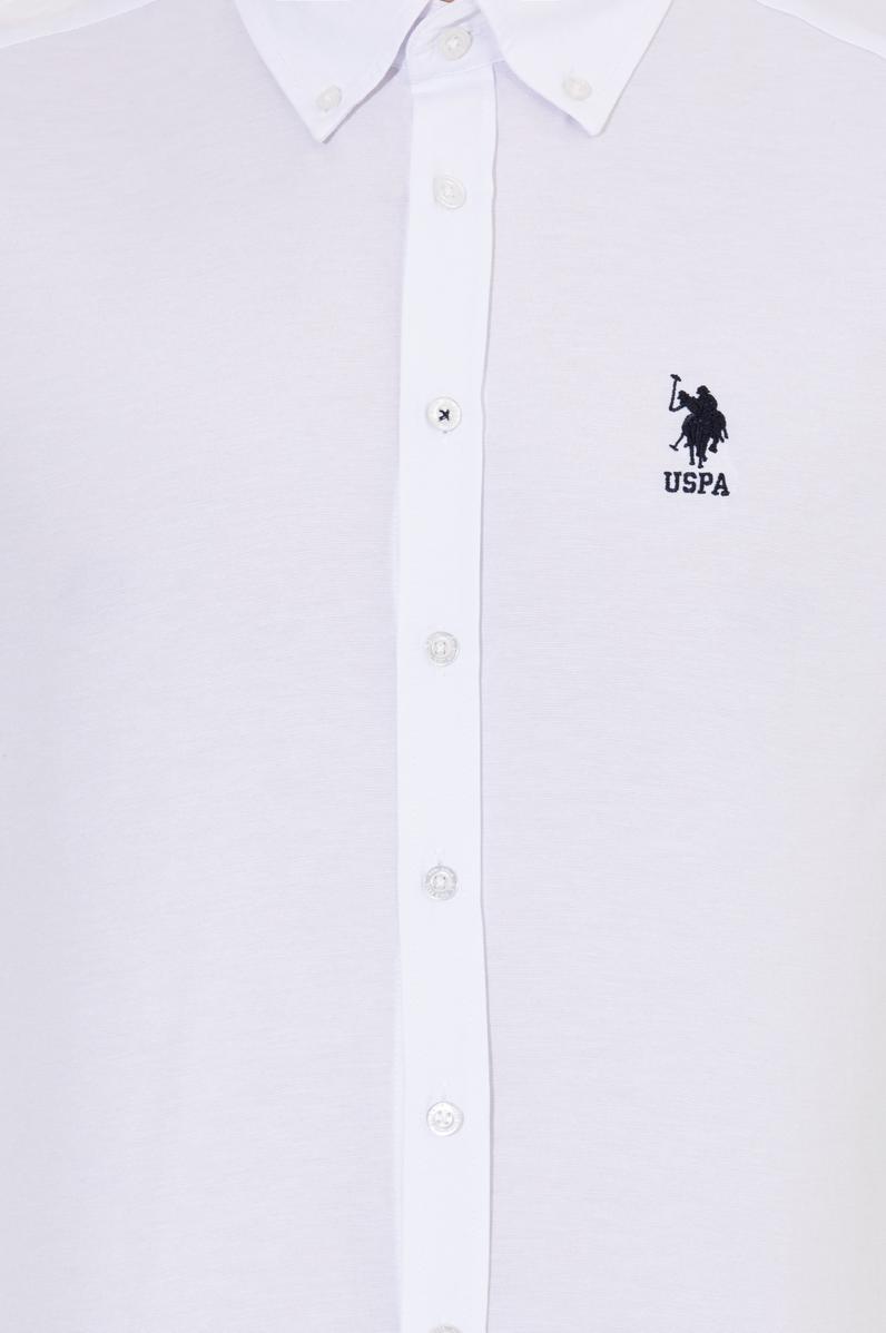 Erkek Beyaz Uzun Kollu Basic Gömlek