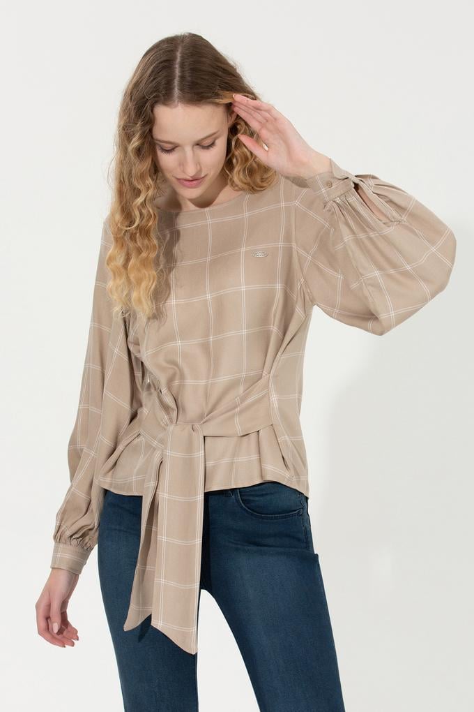 Kadın Taş Uzun Kollu Gömlek