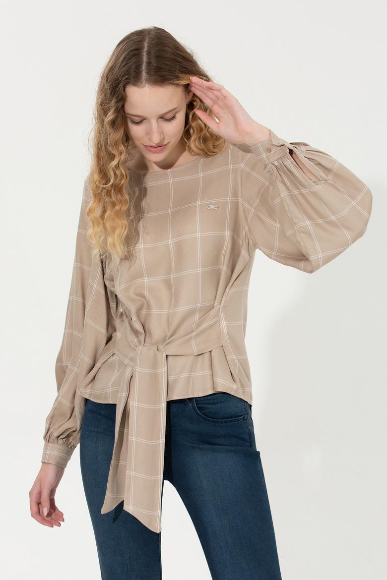 Kadın Taş Uzun Kollu Gömlek