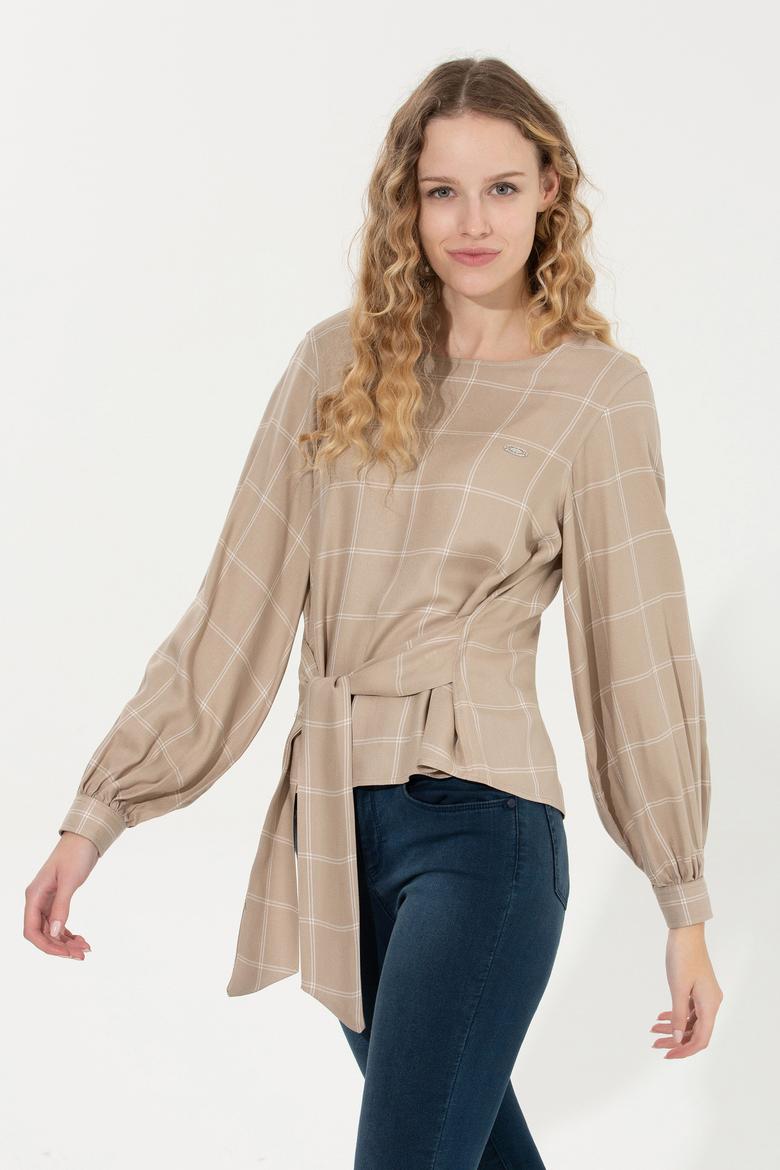 Kadın Taş Uzun Kollu Gömlek - 50255036010