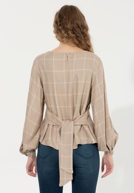 Kadın Taş Uzun Kollu Gömlek - 50255036010