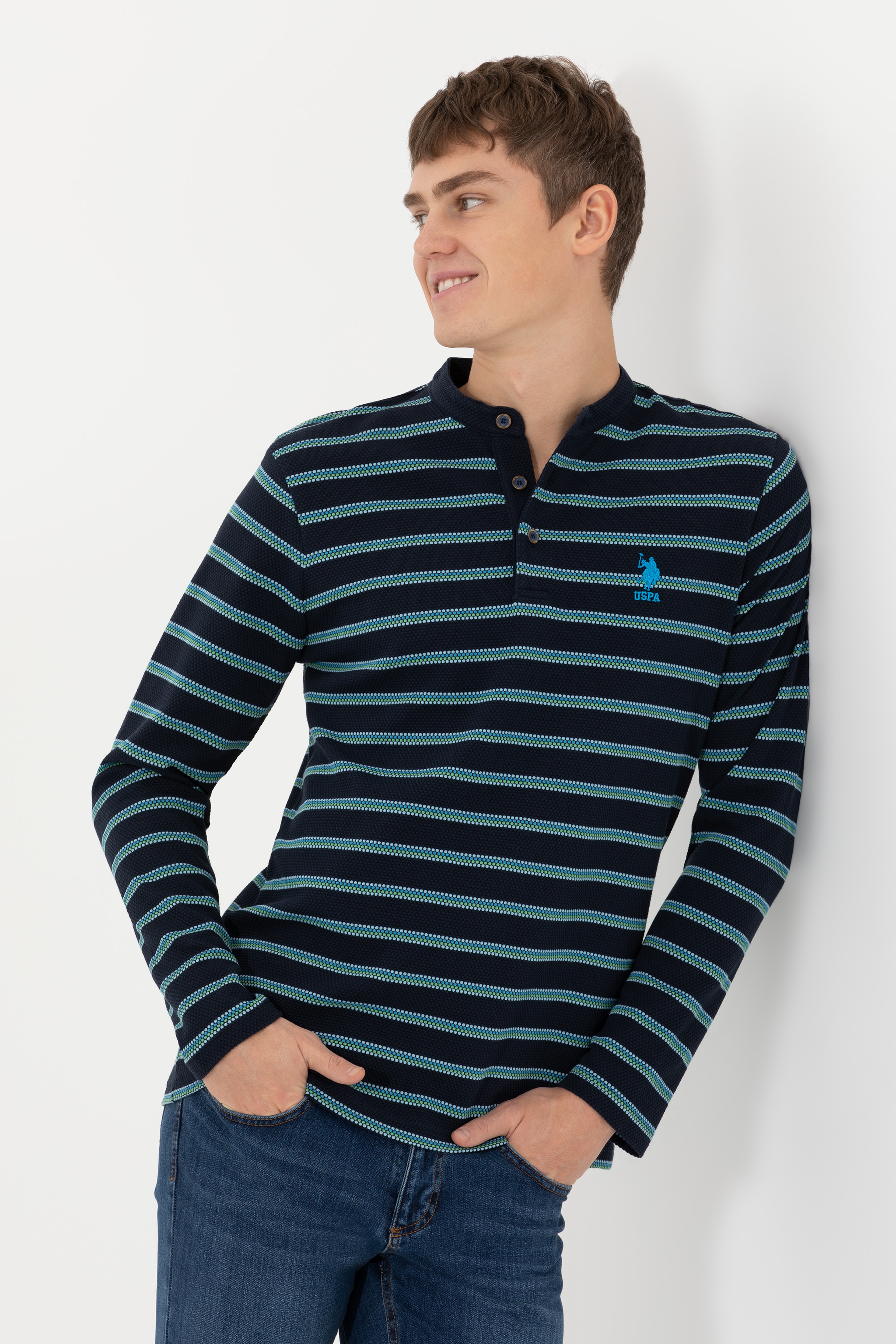 Erkek Lacivert Sweatshirt