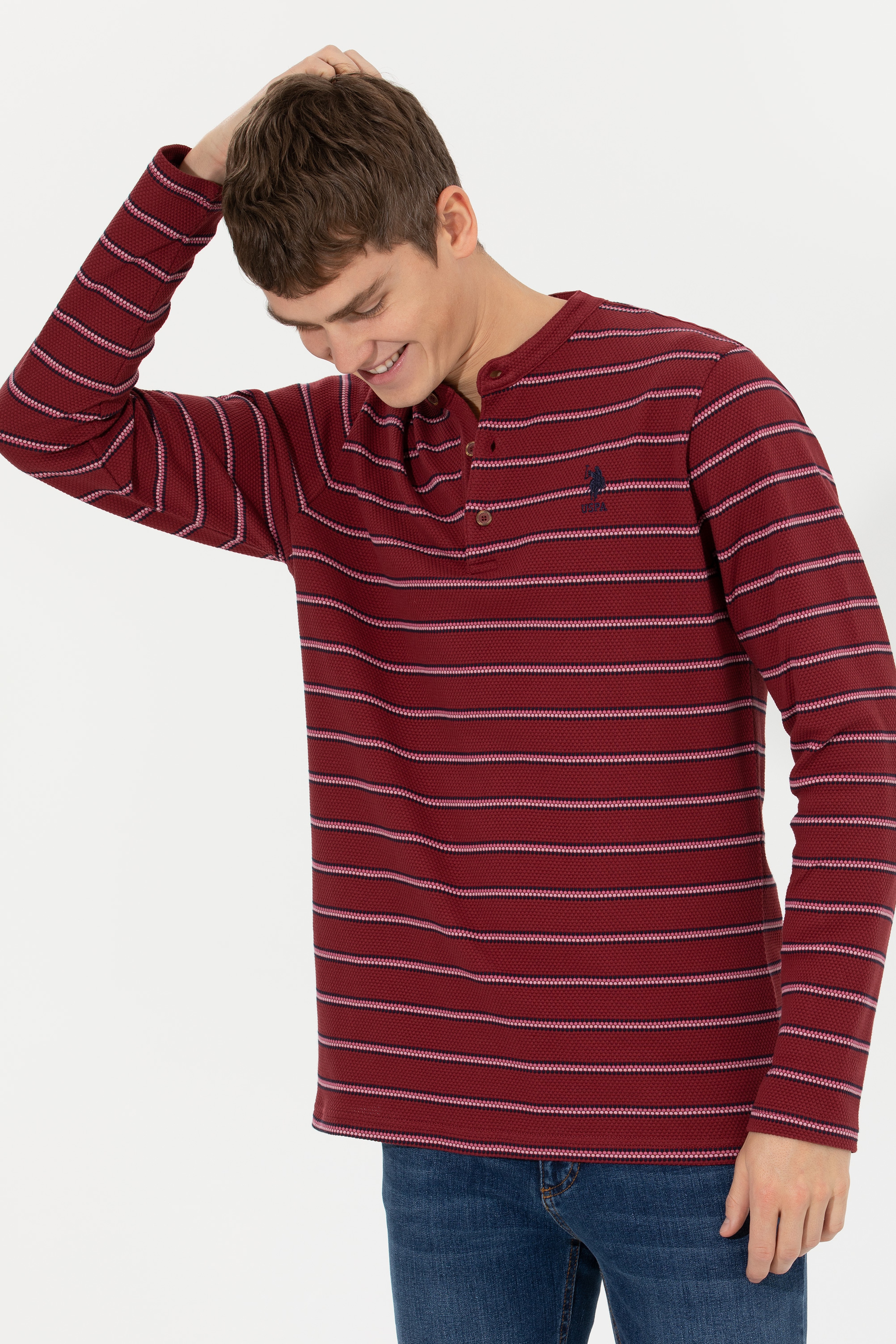 Erkek Vişne Sweatshirt