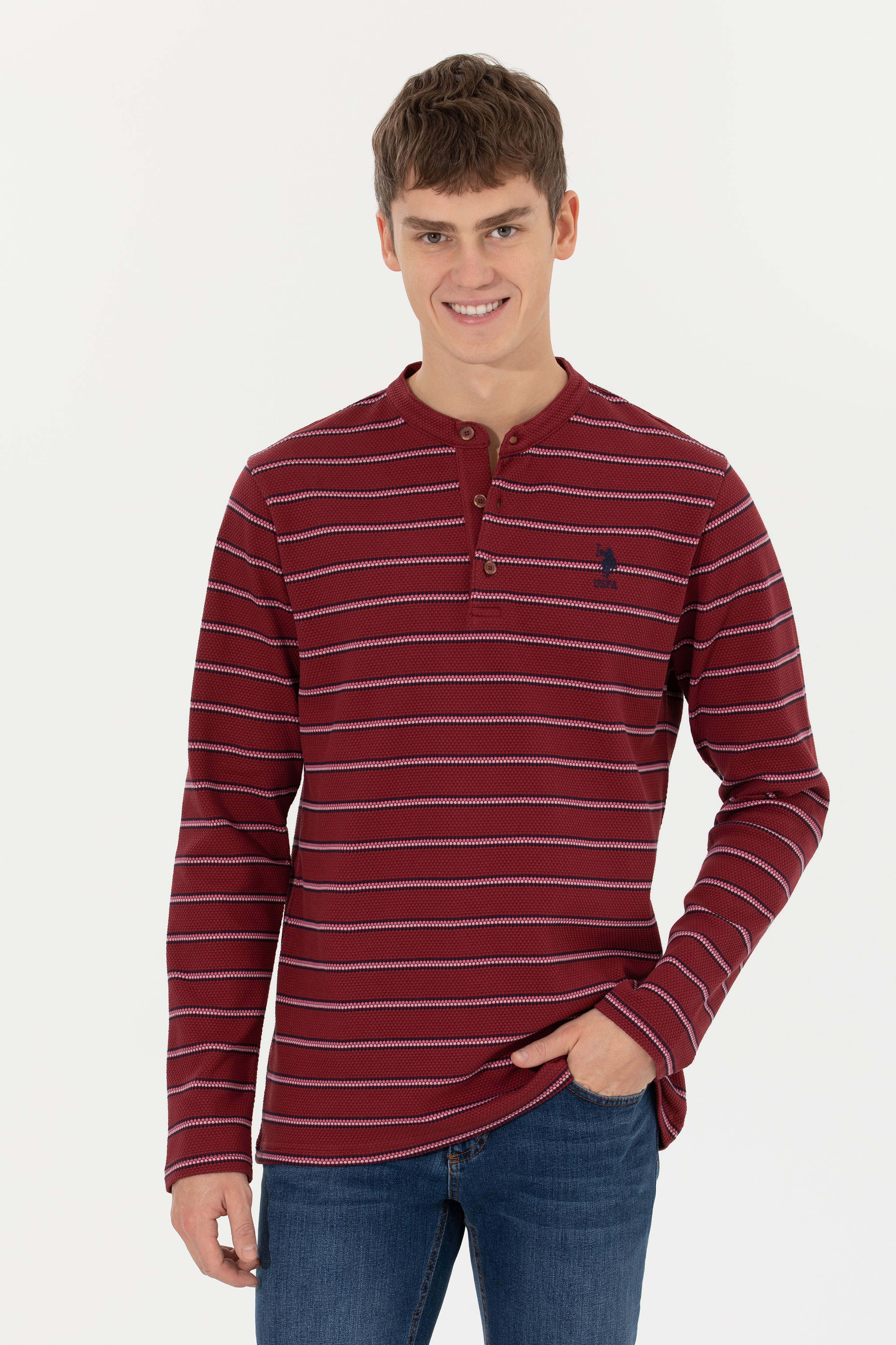 Erkek Vişne Sweatshirt