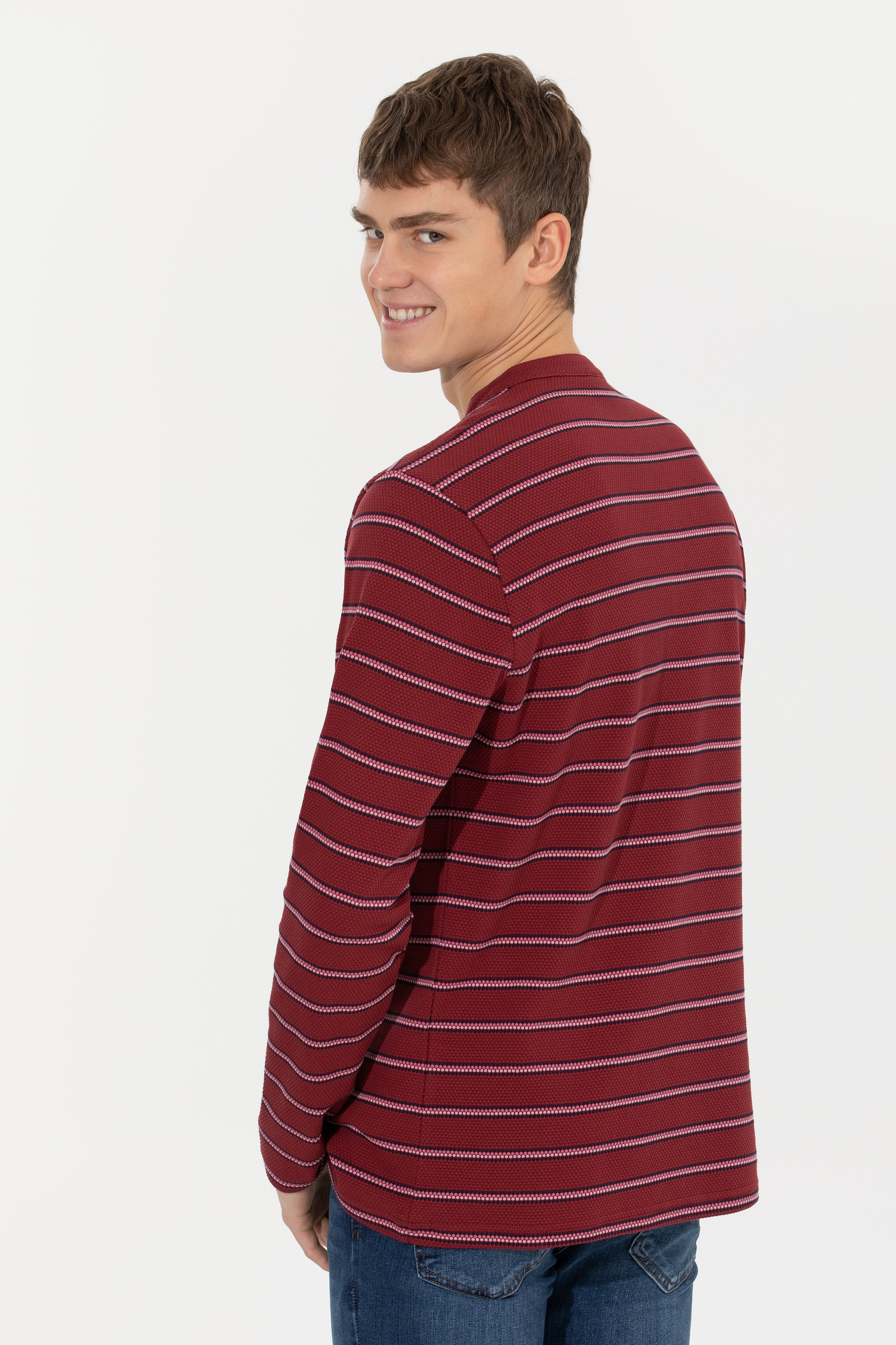 Erkek Vişne Sweatshirt