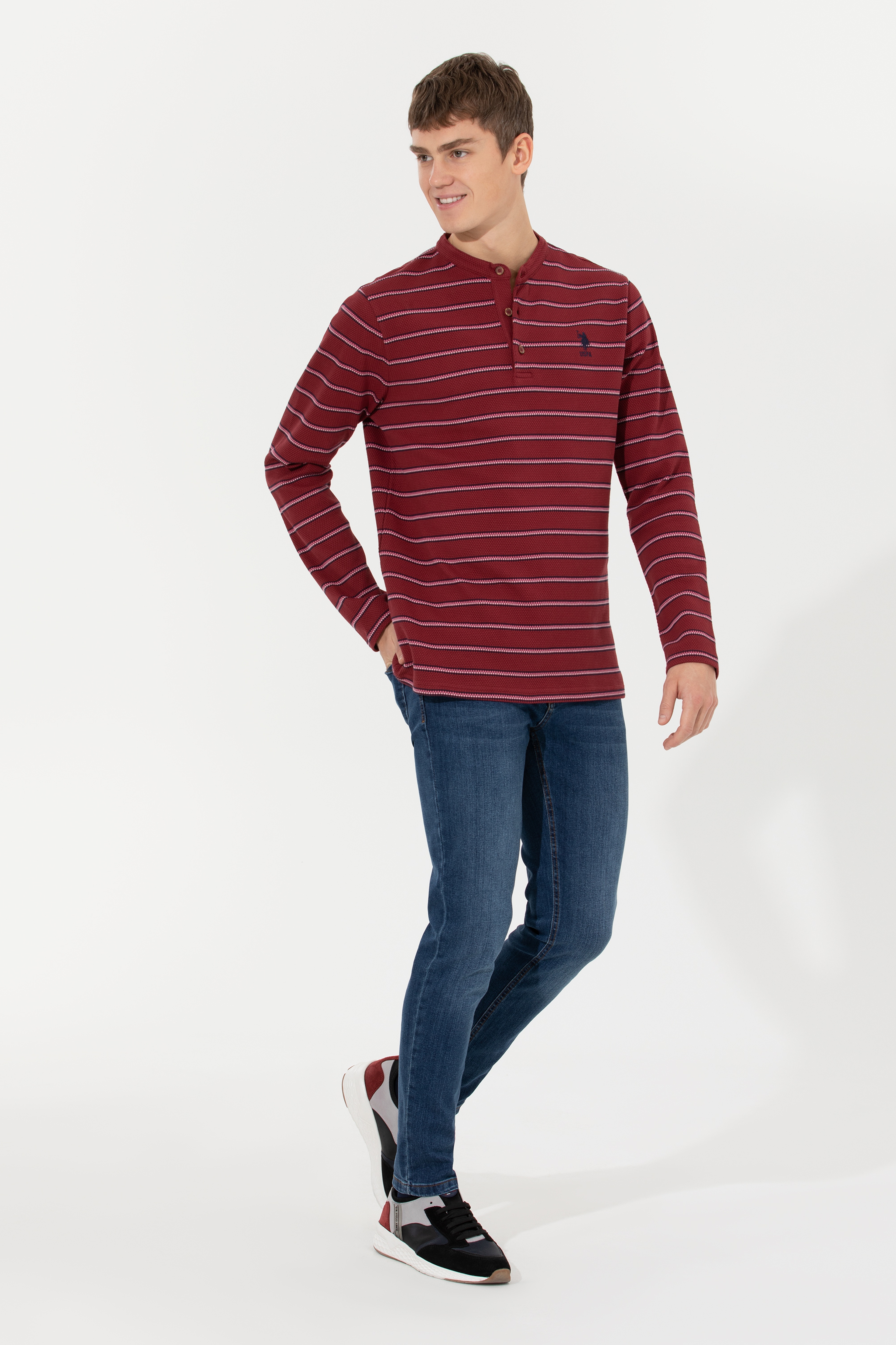Erkek Vişne Sweatshirt
