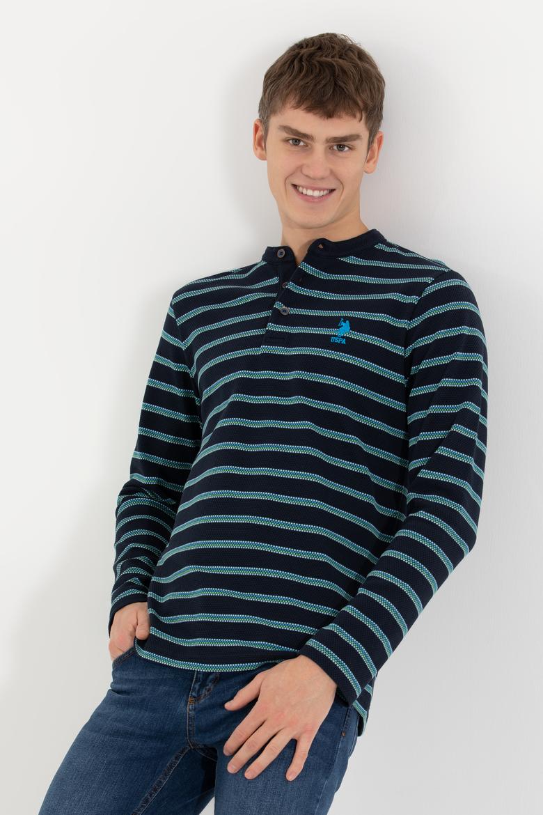 Erkek Lacivert Sweatshirt