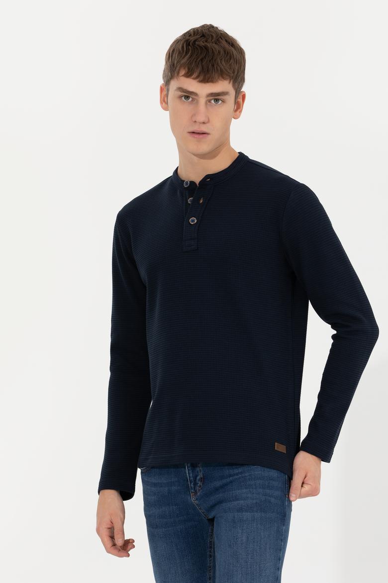 Erkek Lacivert Sweatshirt - 50253447002