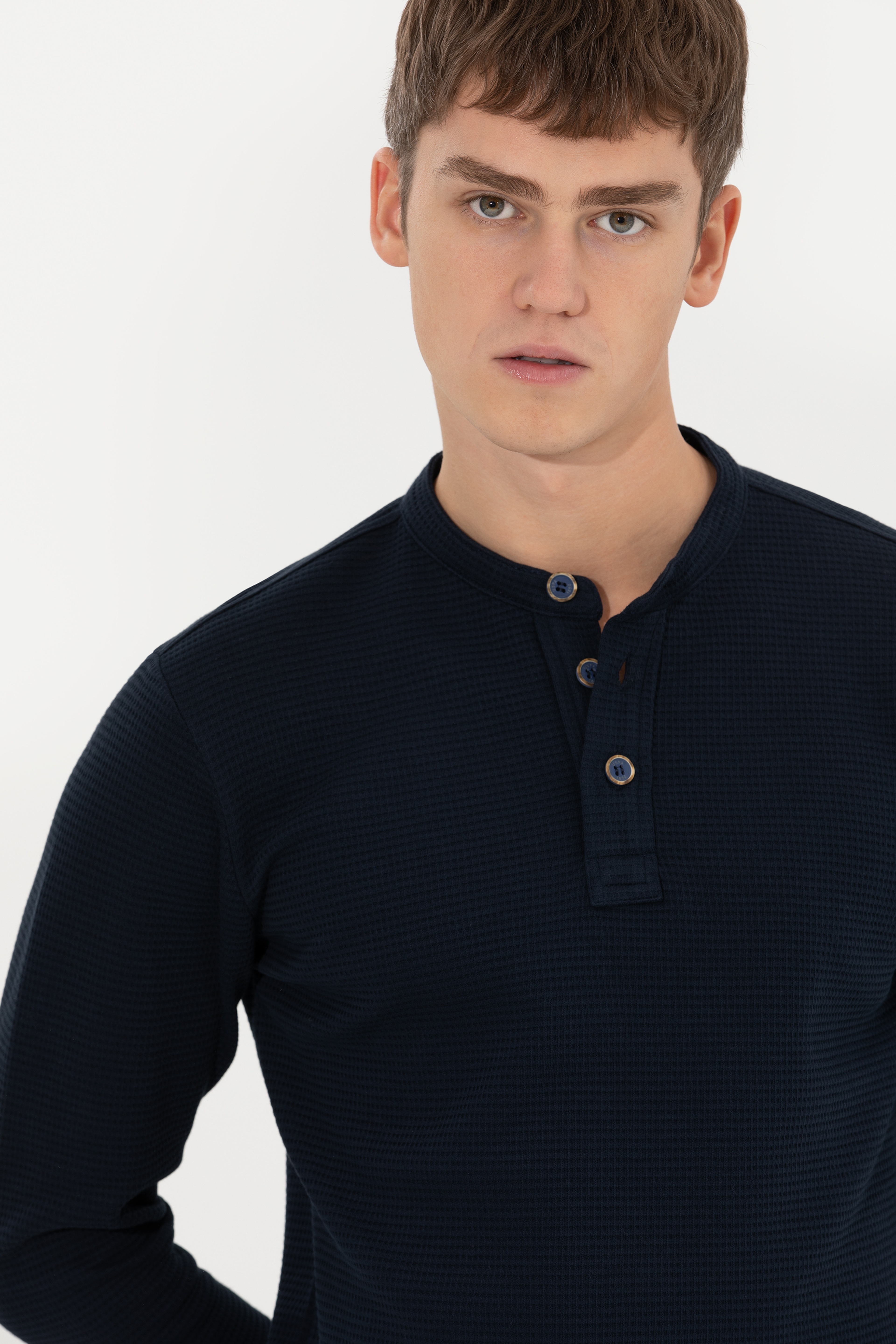 Erkek Lacivert Sweatshirt - Image 2