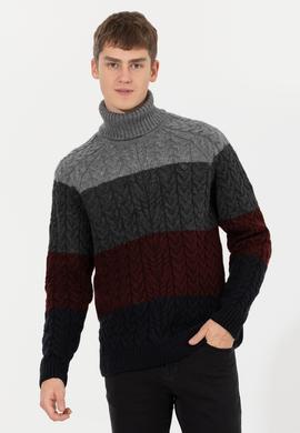 Erkek Lacivert Kazak - 50253823006