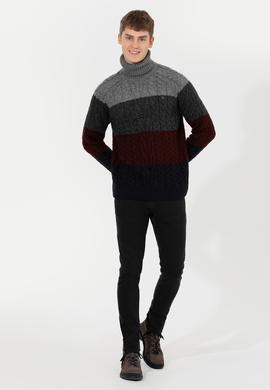 Erkek Lacivert Kazak - 50253823006