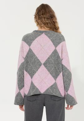 Kadın Gri Melanj Kazak - 50254359005