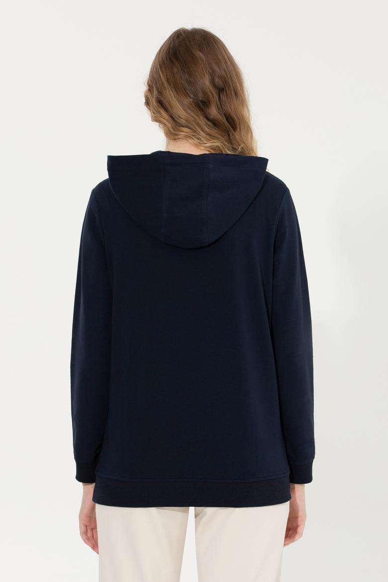 Kadın Lacivert Sweatshirt - 50255837013