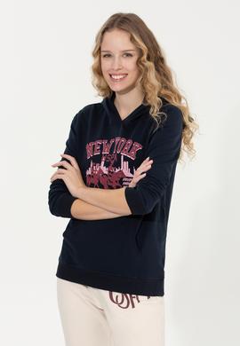 Kadın Lacivert Sweatshirt - 50255837013