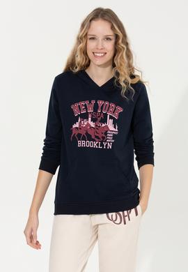 Kadın Lacivert Sweatshirt - 50255837013