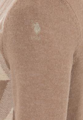 Erkek Camel Melanj Bisiklet Yaka Triko Kazak - 50256663027