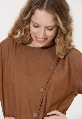 Kadın Kahverengi Jean Tulum - 50256772002