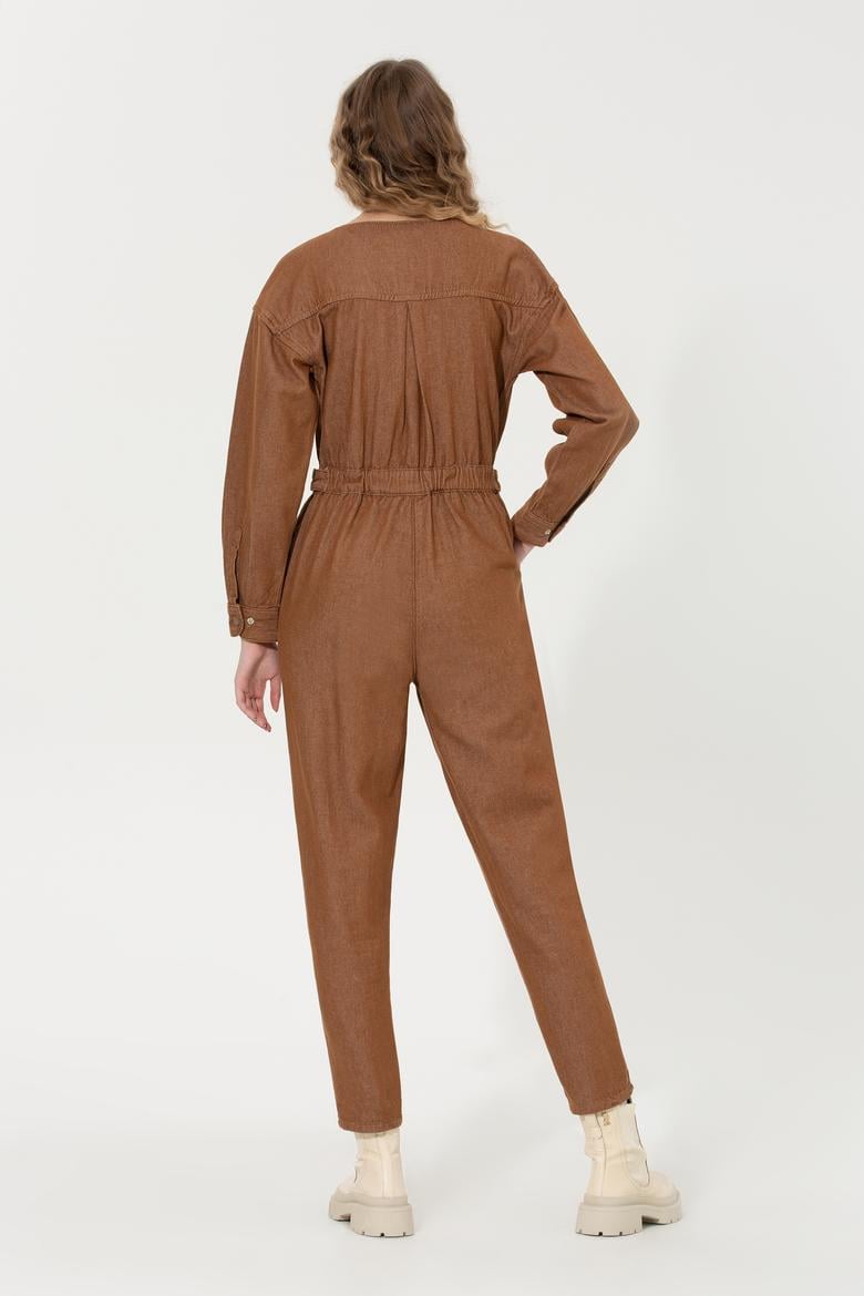 Kadın Kahverengi Jean Tulum - 50256772002