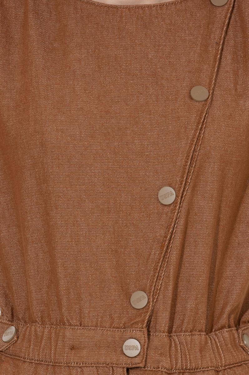 Kadın Kahverengi Jean Tulum