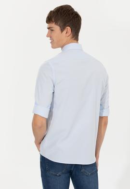 Erkek Açık Mavi Uzun Kollu Gömlek - 50262338016