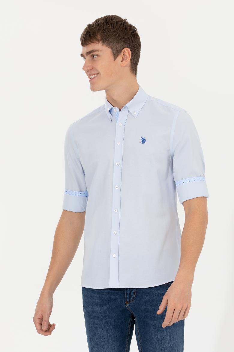 Erkek Açık Mavi Uzun Kollu Gömlek - 50262338016