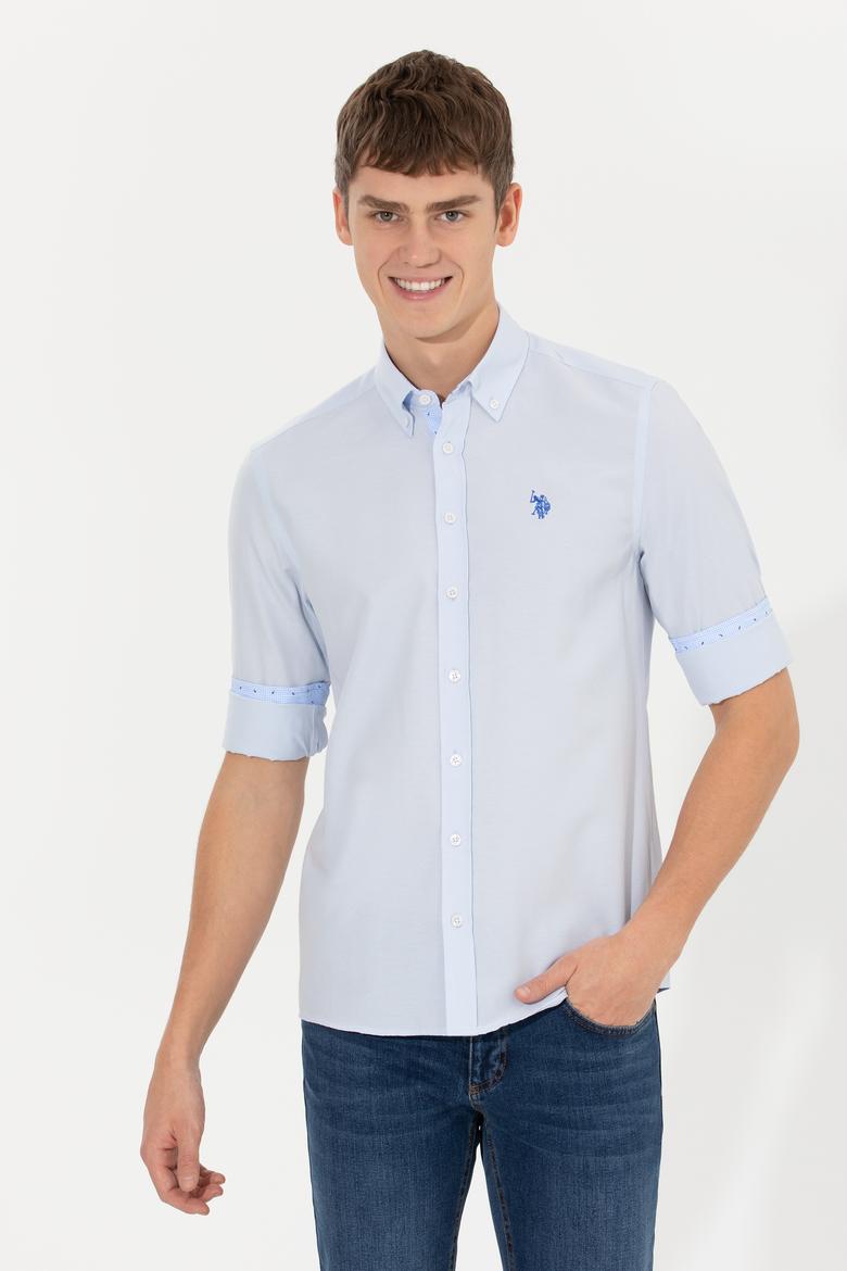 Erkek Açık Mavi Uzun Kollu Gömlek - 50262338016