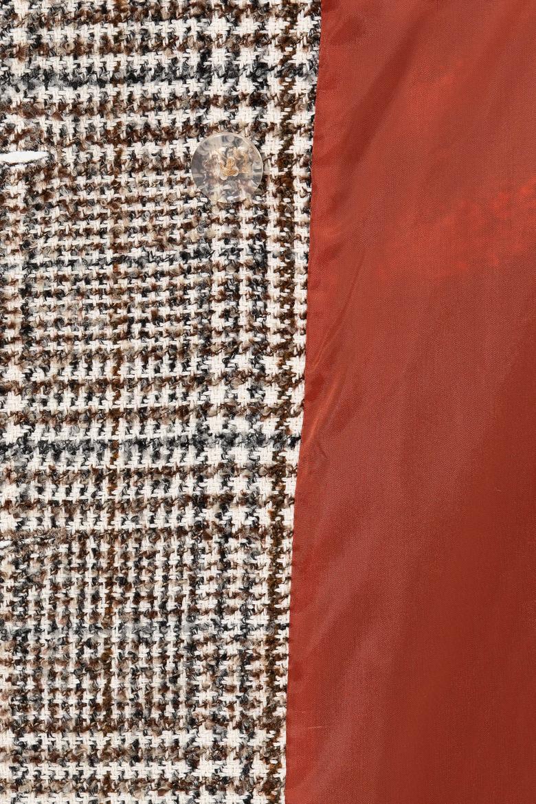 Kadın Krem Kaşe Kaban - 50255735008