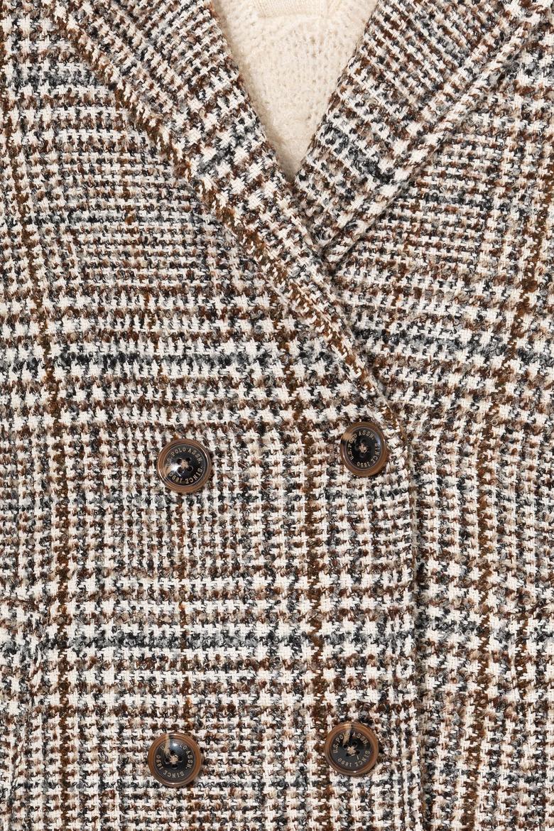 Kadın Krem Kaşe Kaban - 50255735008