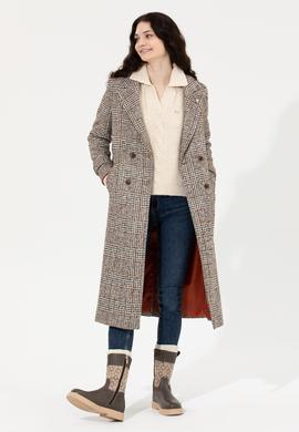 Kadın Krem Kaşe Kaban - 50255735008