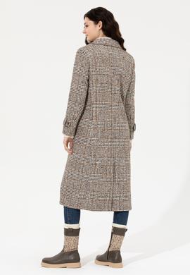 Kadın Krem Kaşe Kaban - 50255735008