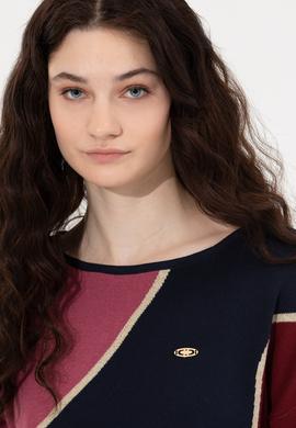 Kadın Lacivert Bisiklet Yaka Kazak - 50256632006