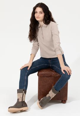 Kadın Taş Basic Sweatshirt - 50256259054