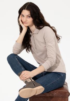 Kadın Taş Basic Sweatshirt - 50256259054