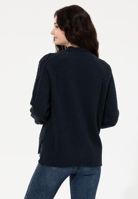 Kadın Lacivert Triko Hırka - 50253654004