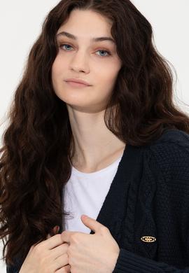 Kadın Lacivert Triko Hırka - 50253654004