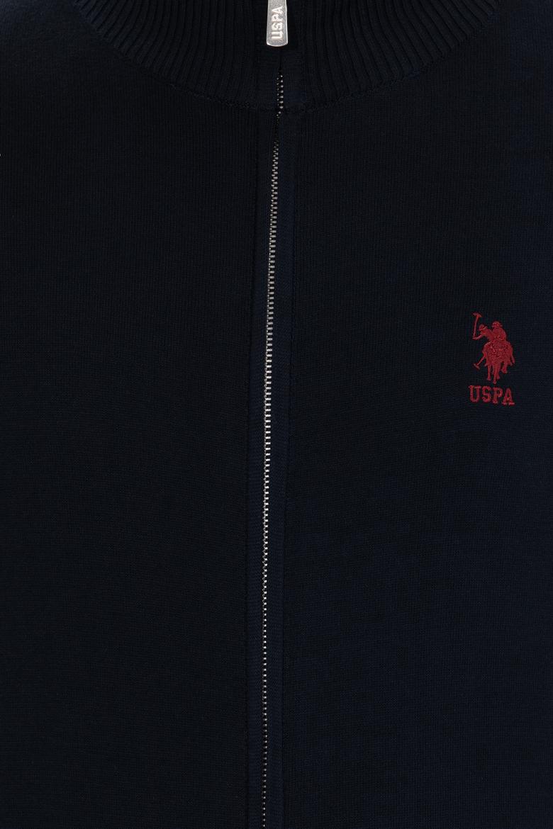 Erkek Lacivert Basic Triko Hırka - 50257599008