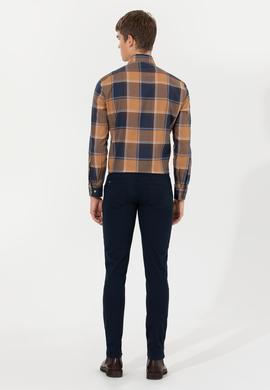 Erkek Lacivert Kanvas Pantolon - 50260816018