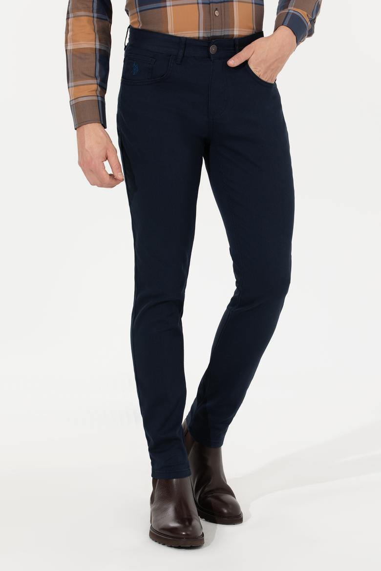 Erkek Lacivert Kanvas Pantolon - 50260816018