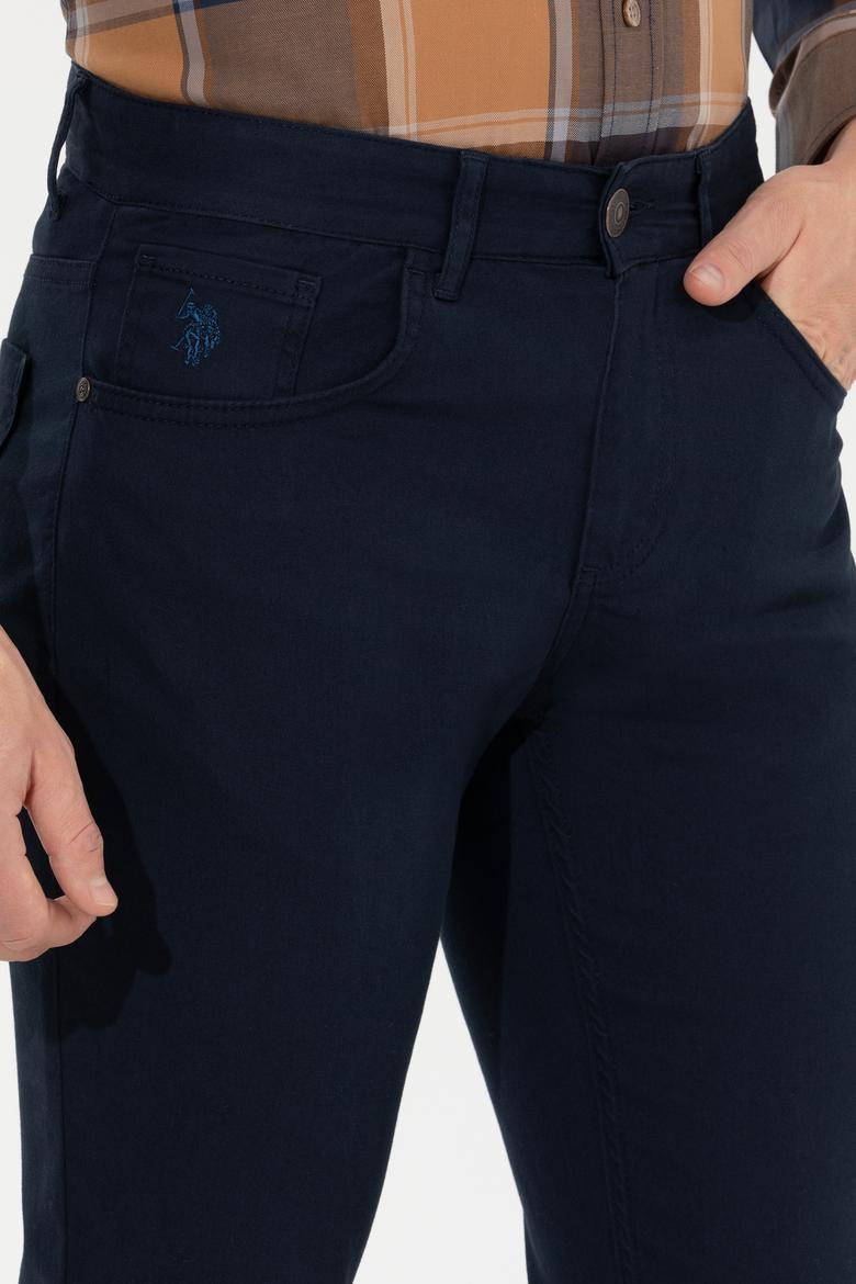 Erkek Lacivert Kanvas Pantolon - 50260816018