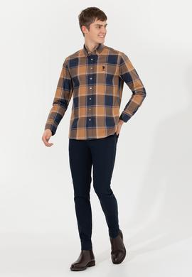 Erkek Lacivert Kanvas Pantolon - 50260816018