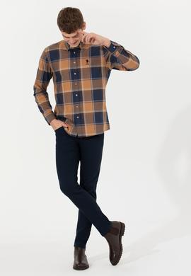 Erkek Lacivert Kanvas Pantolon - 50260816018