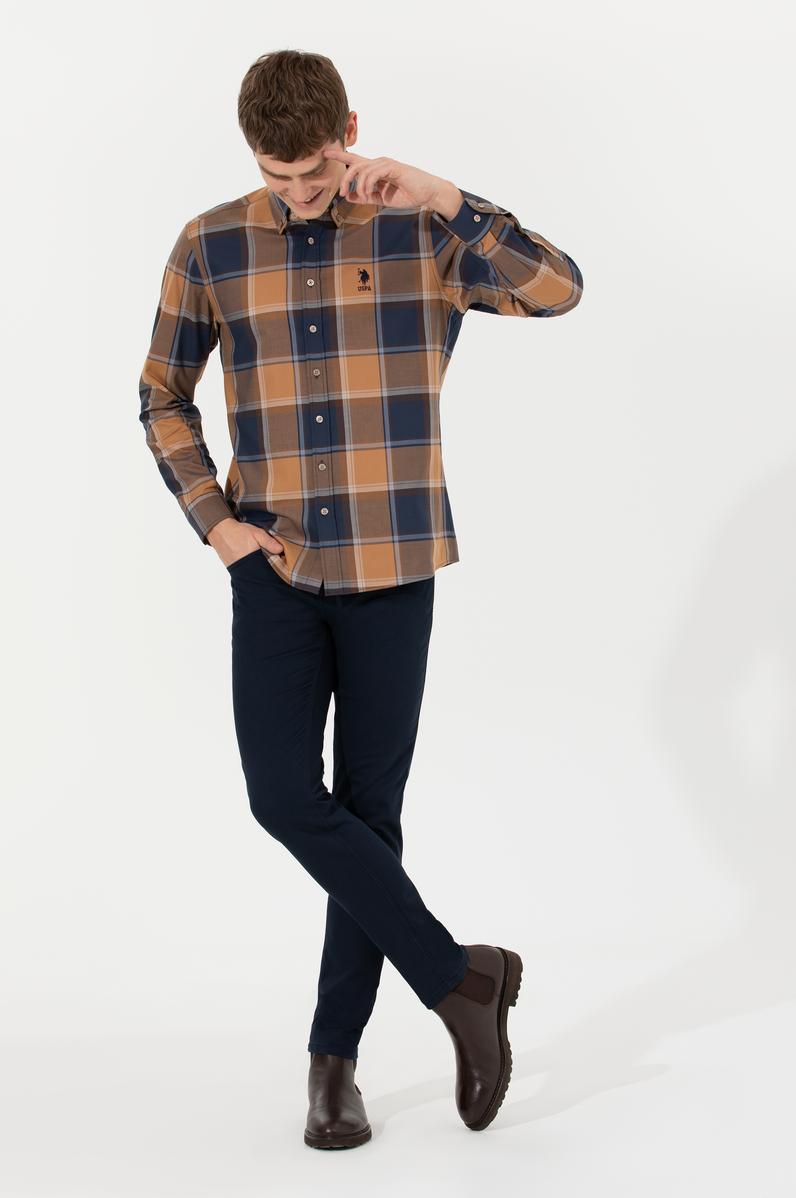 Erkek Lacivert Kanvas Pantolon