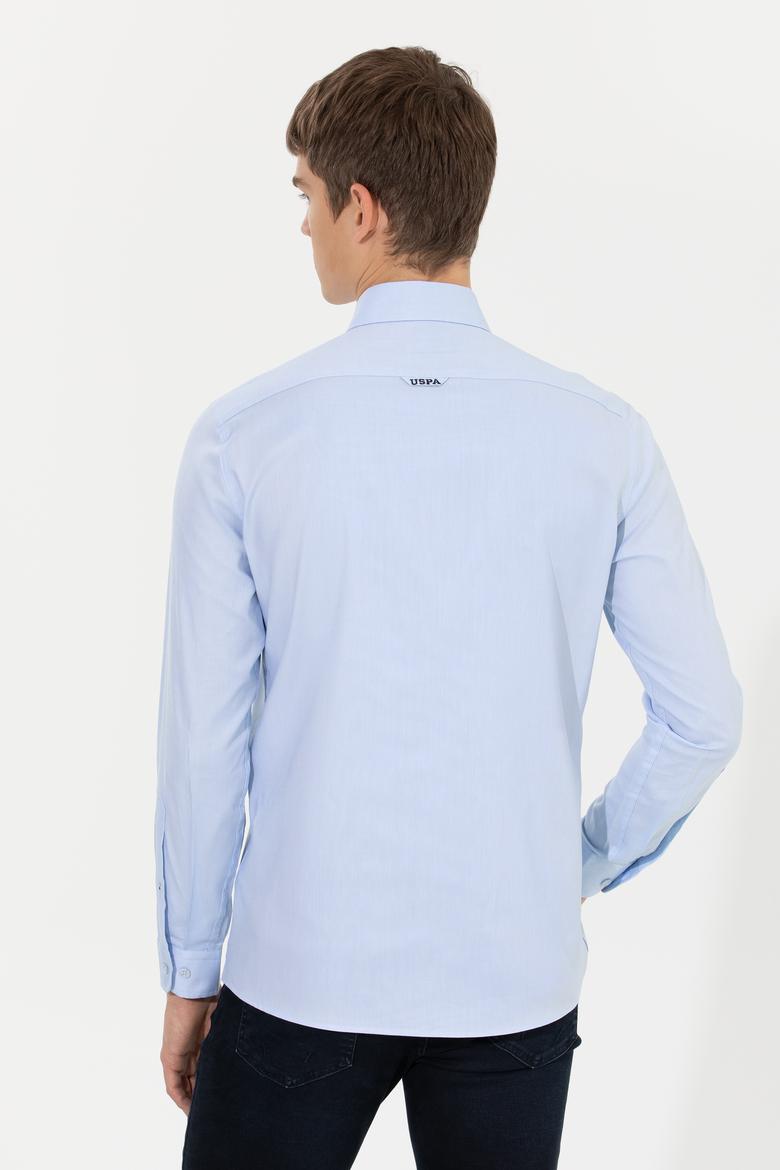 Erkek Açık Mavi Uzun Kollu Basic Gömlek - 50256697007
